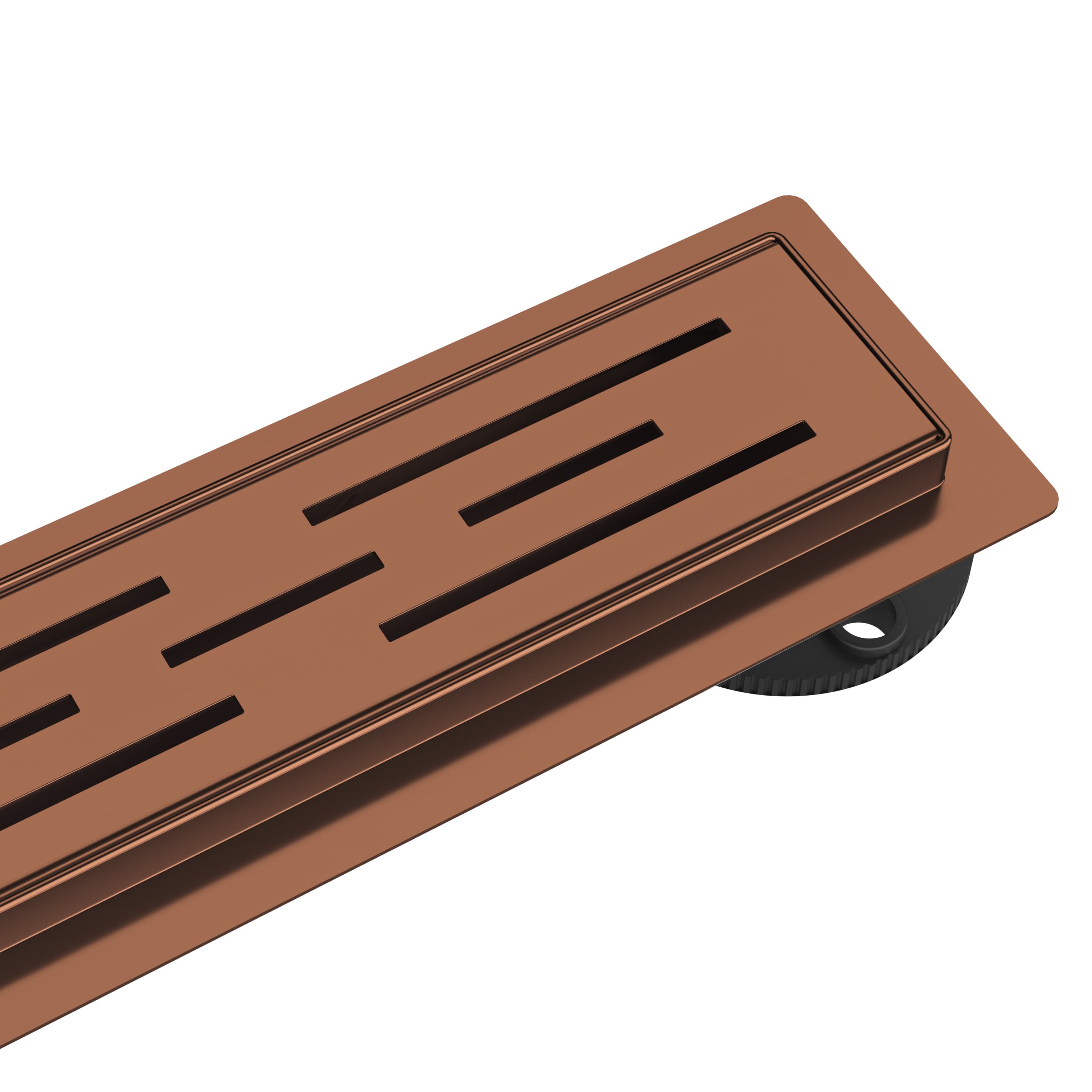 ALONI caniveau de douche – avec grille – complet – 80CM – cuivre brossé