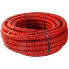 Tube de protection avec tire fil Rouge diamètre 40mm rouleau de 50m