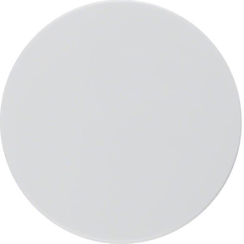 Enjoliveur avec bouton de réglage pour variateur rotatif Berker R.1 / R.3 Blanc polaire, brillant
