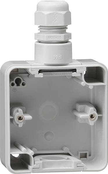 Partie inférieure de boîtier 1 x Gris avec 1 x M20