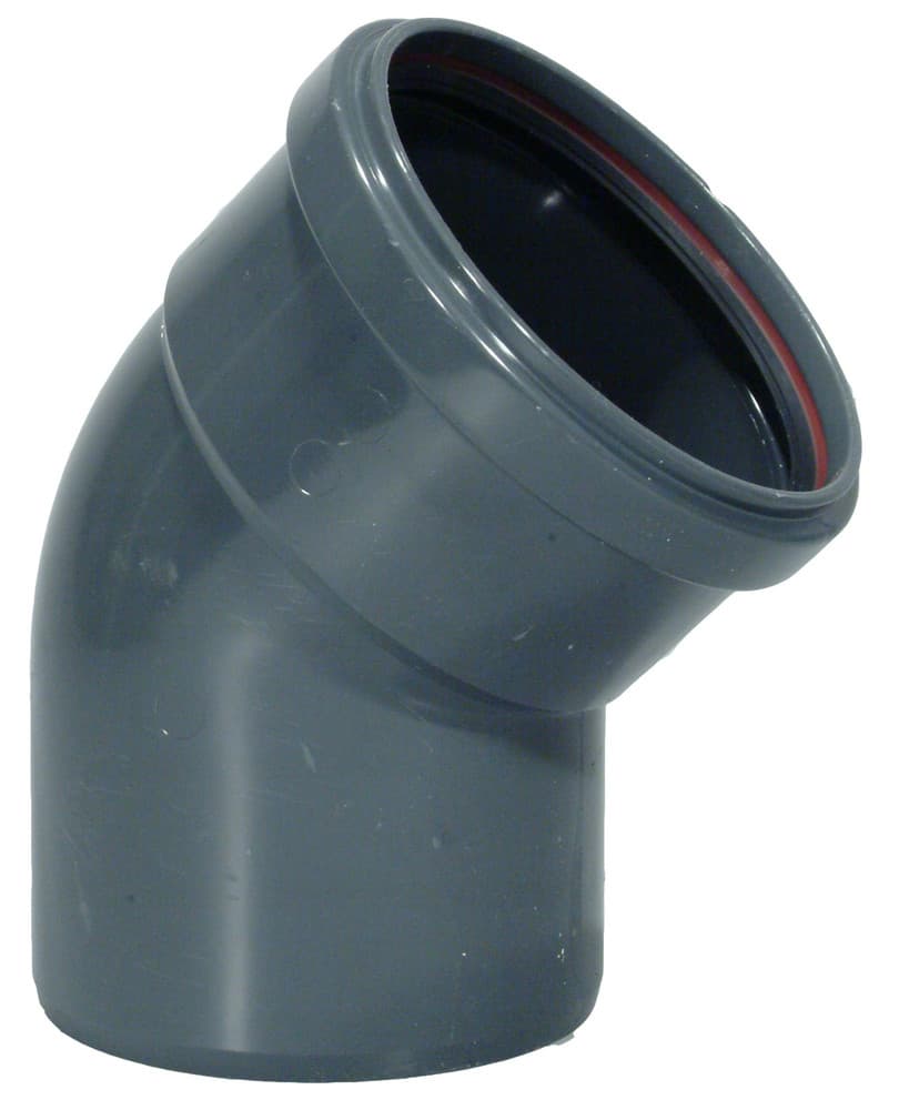 Kabelwerk Eupen Eucarigid-REGRB SN4 accessoires égout PVC coude 45° D160 mm gris
