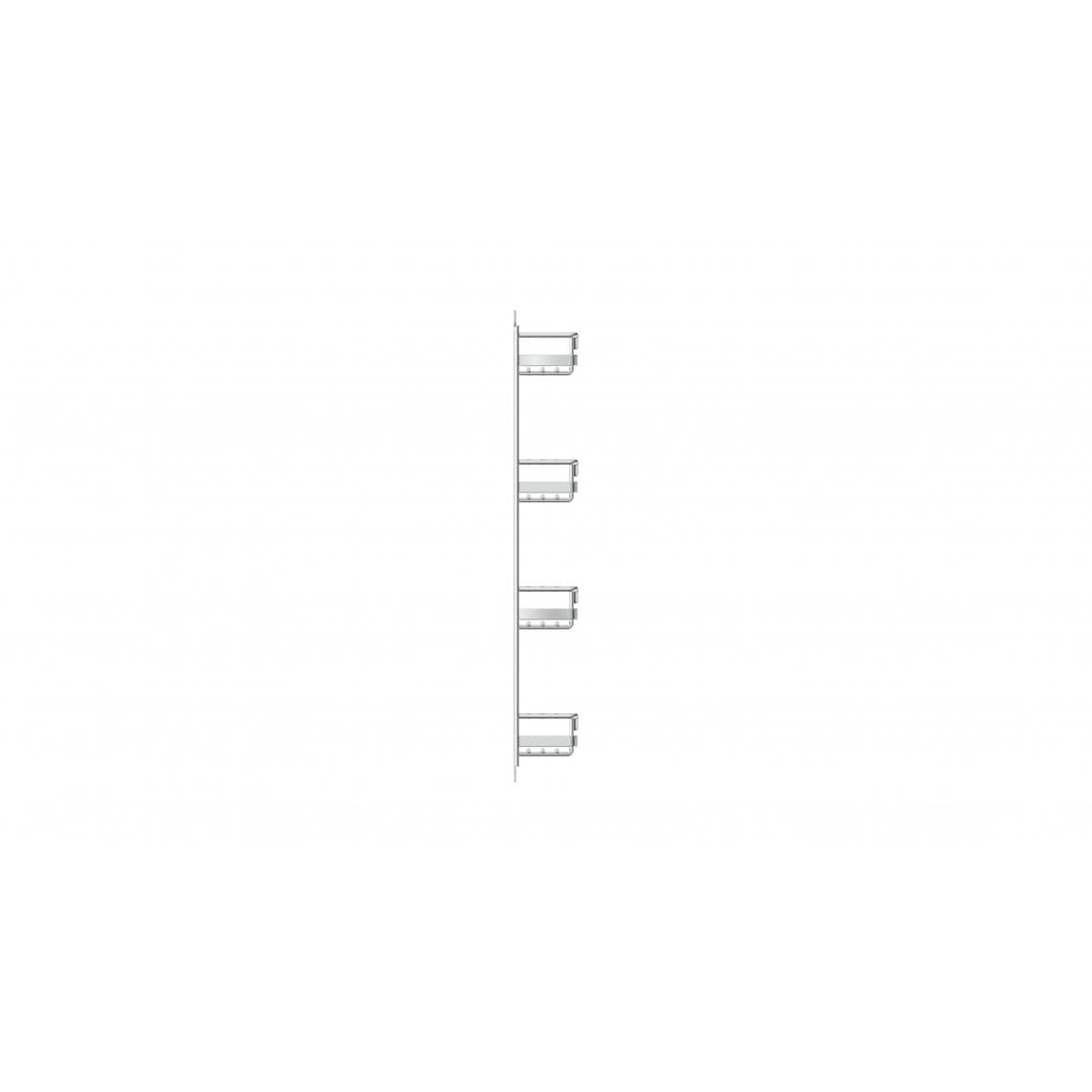 2082 étagère à épices, chromé, 370 x 60 x 425 mm, pour 4 x 6 boîtes