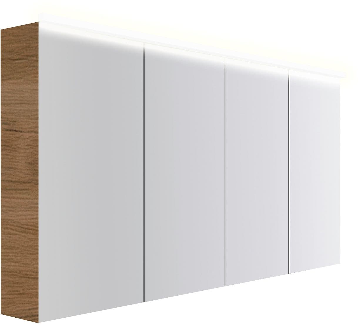 ARMOIRE TOILETTE COFFEE 4 PORTES 1600MM 4250K CHENE DECOR CARAMELLE