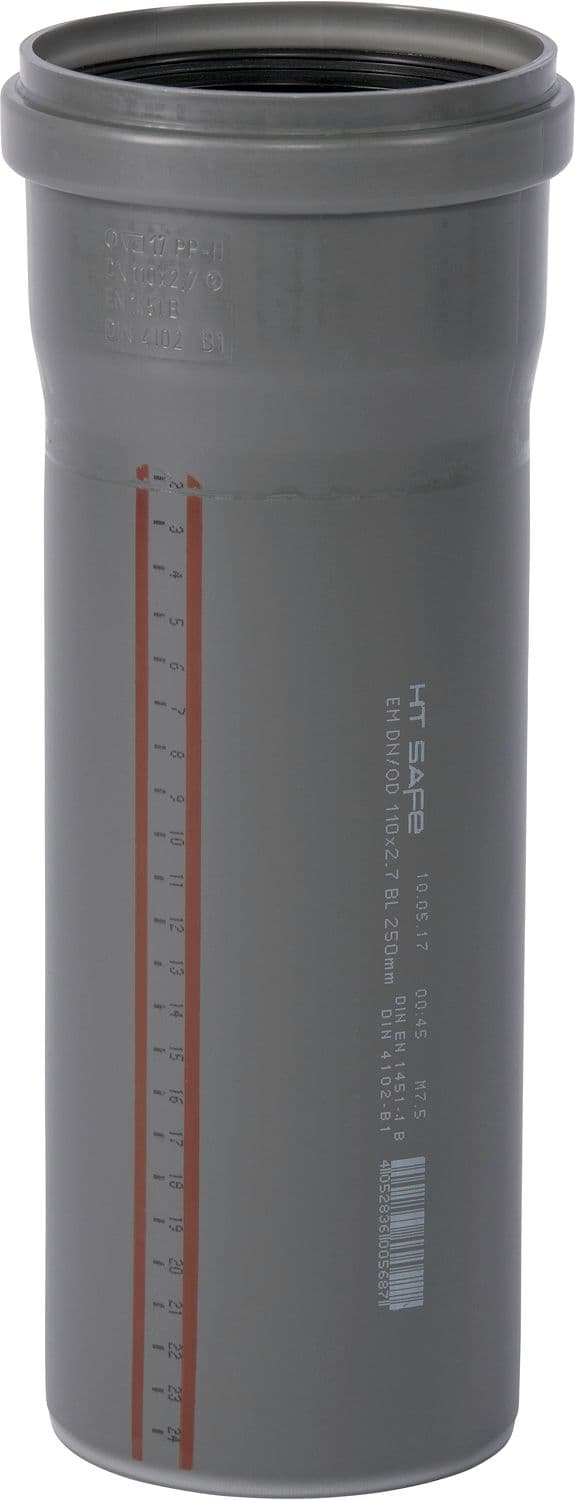 TUBE 110MM 0,25M MANCH.PP HT-SAFE OSTENDORF