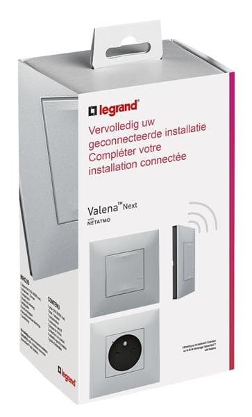 Valena NWN - kit d'extension interrupteur + prise connectée Alu