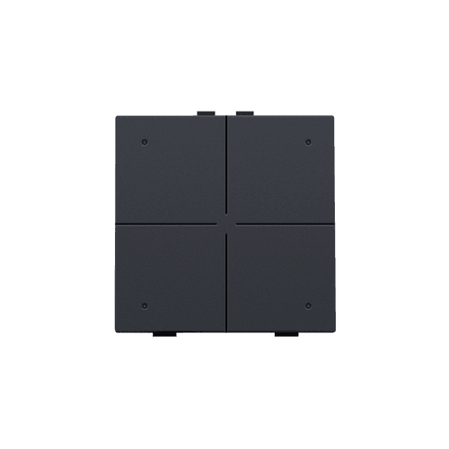 Bouton-poussoir quadruple avec LED pour Niko Home Control, couleur