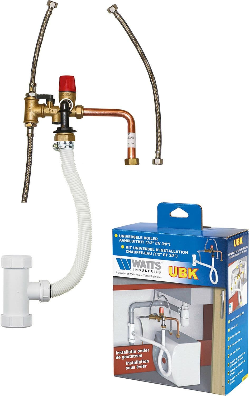 Montageset/veiligheidsgroep voor ariston/daalderop 10-15L