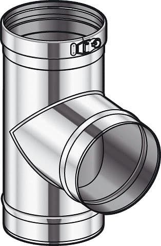 T A SIMPLE PAROI INOX 90GR CONDENSEUR POUJOULAT 200MM
