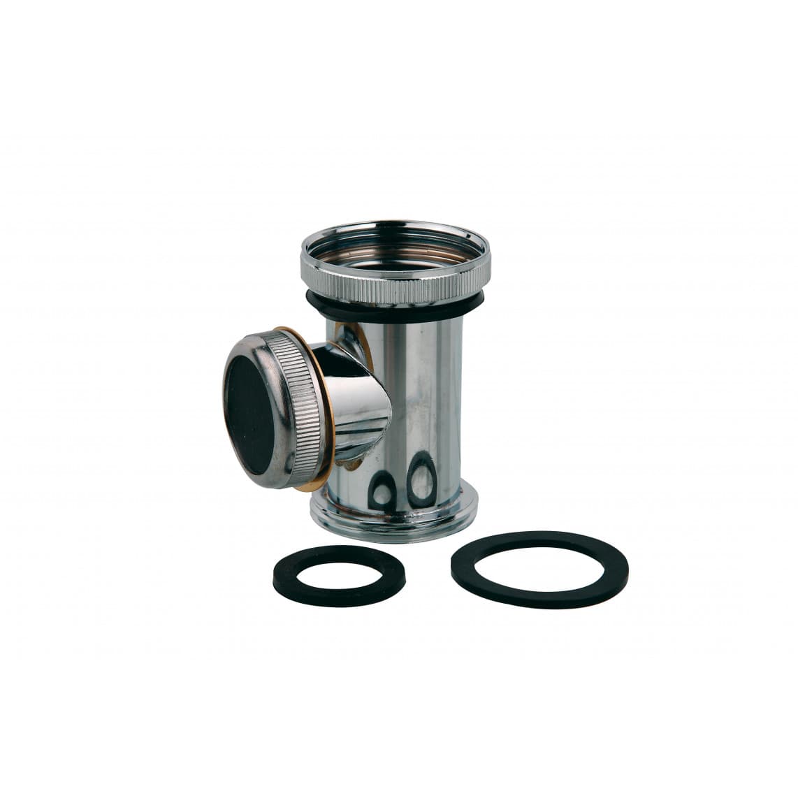 988391113 raccord d'évacuation en T, chromé, 1 1/4", pour siphon