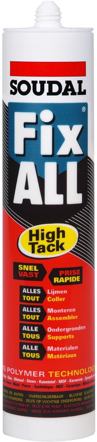 FIX-ALL HIGH TACK SOUDAL 290ML BLANC