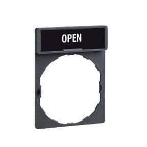 Porte étiquette 30 x 40mm standard - Ø 22 - avec étiquette Open
