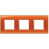 LivingLight - plaque rectangulaire 3 x 2 modules 71mm Orange