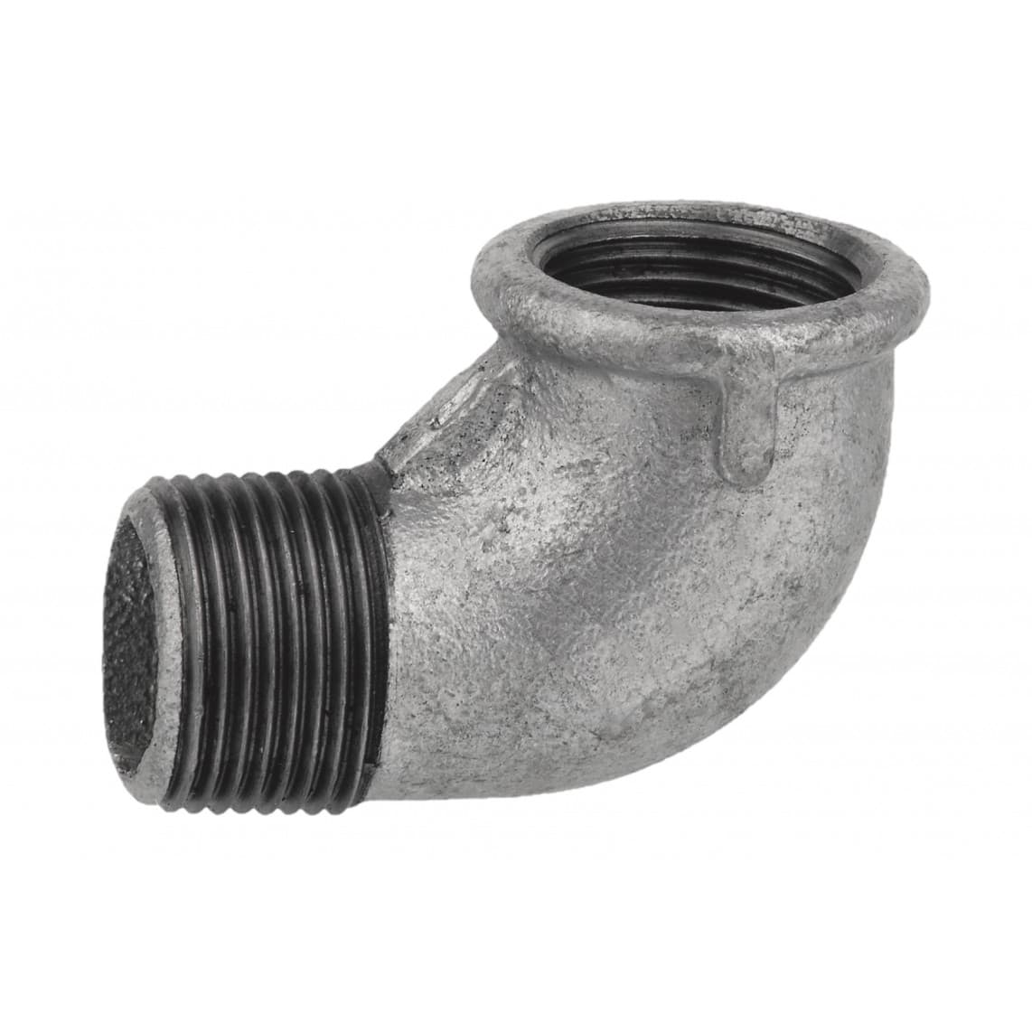 989724155 FM coude 90°, galvanisé, 1 1/2" F x 1 1/2" M, (92)