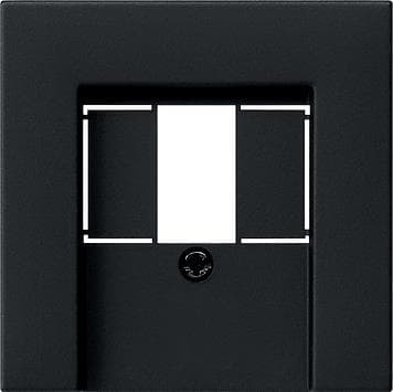 Cache pour TAE et USB Noir mat (laqué) sans zone d'inscription