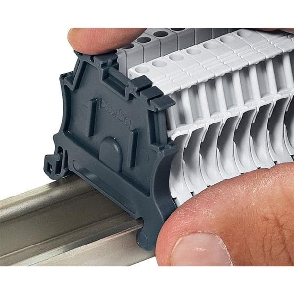 Butée blocage automatique pas 6mm pour rails din - Viking 3