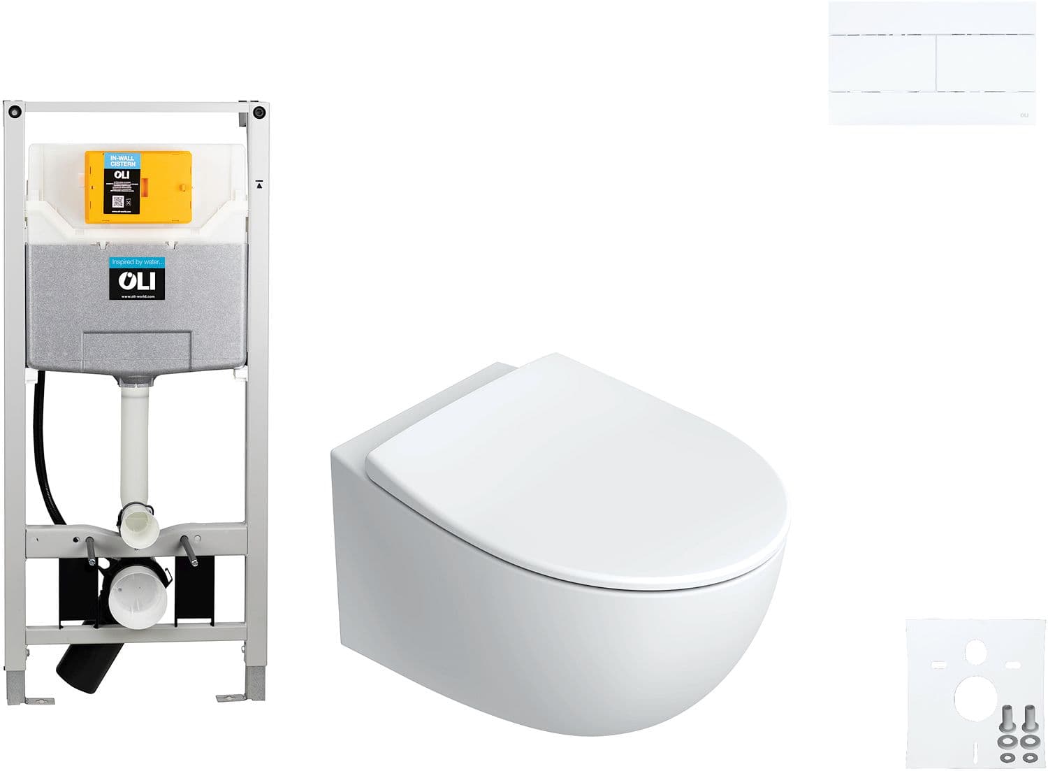 WALLFIX OLI WC SUSPENDU ITALY CATALANO SLIM BLANC MAT
