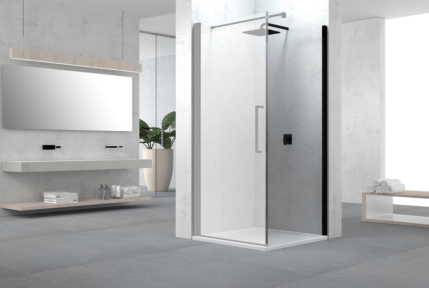 PAROI FIXE SWING 97-99 H200 NOIR MAT-CL