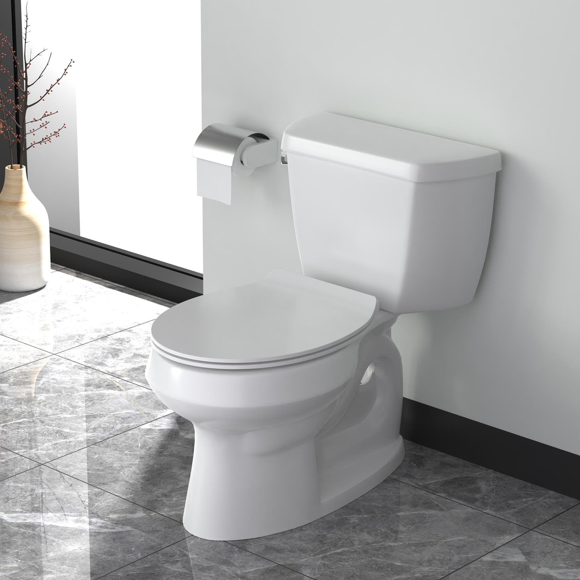 ALONI abattant wc Premium - design slim - soft close - quick release - topfix - Duroplast - charnières en inox - blanc brillant VG-PM0400