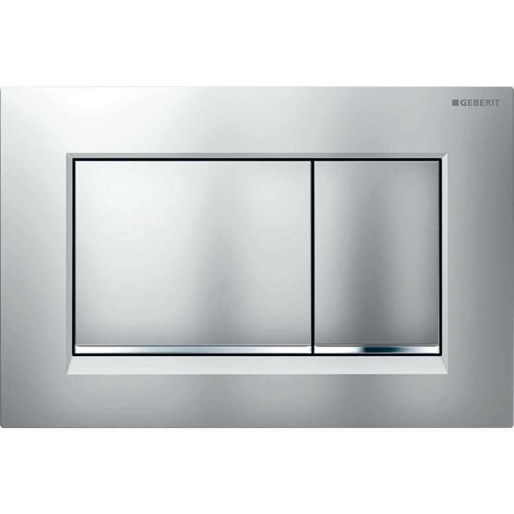 Geberit Sigma30 plaque de commande duo matt chrome