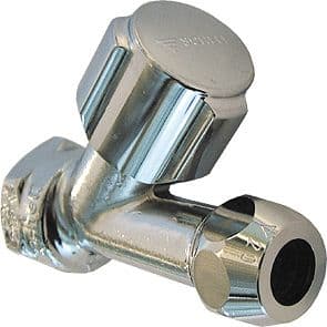 ROBINET D'ARRÊT DROIT SCHELL F 1/2"-10MM CHROME