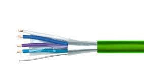 Tggf 1 x 4 x 0.8 Vert Lsoh sur bobine de 500m classe CPR: CCA s1d1a1