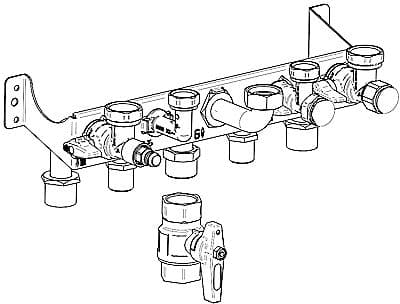 KIT DE RACCORDEMENT HYDRAULIQUE SANS KIT DE REMPLISSAGE POUR AVANTA ACE +TZERRA MATIC COMBI REMEHA
