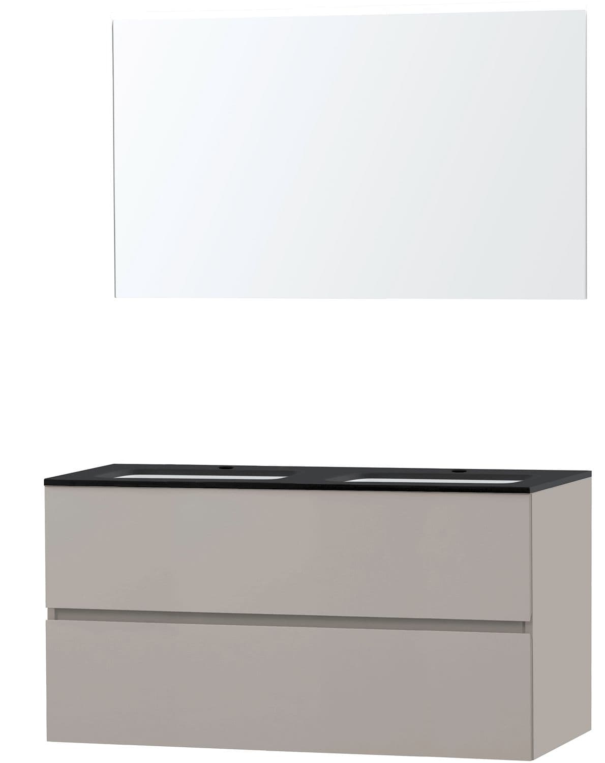 MEUBLE MOLTO POUDRE GRIS 120 BLEU BELGE MIROIR