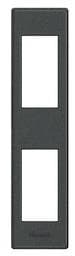 LivingLight - support plaque profilé 1 + 1 module Anthracite