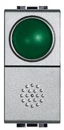 Poussoir Light Tech 10A - 250V - 1 pôle (NO) - voyant Verte