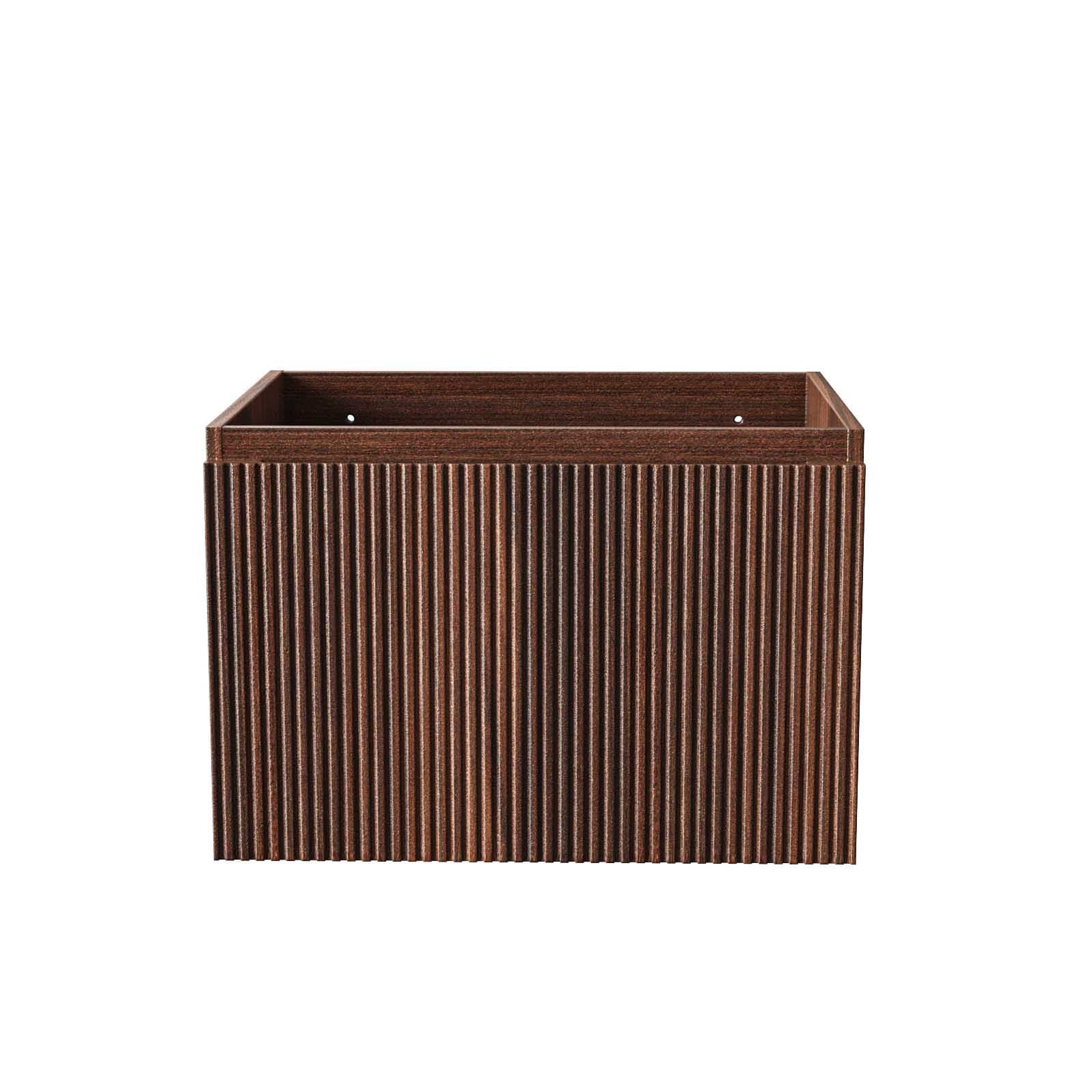 ALONI ela meuble sous-vasque - 1 tiroir - sans poignee - soft close – 60X40X45 cm - wenge