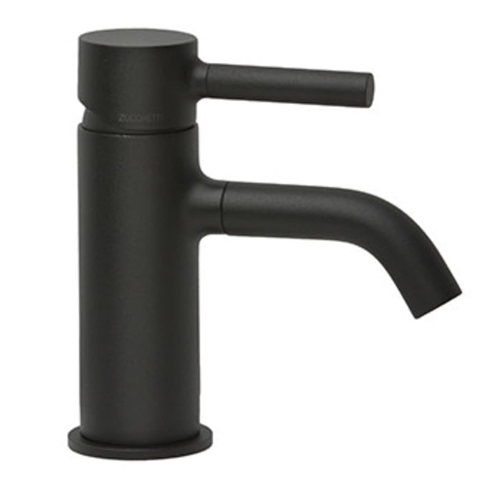 Zucchetti Pan levier unique mélangeur de lavabo Noir mat gaufré