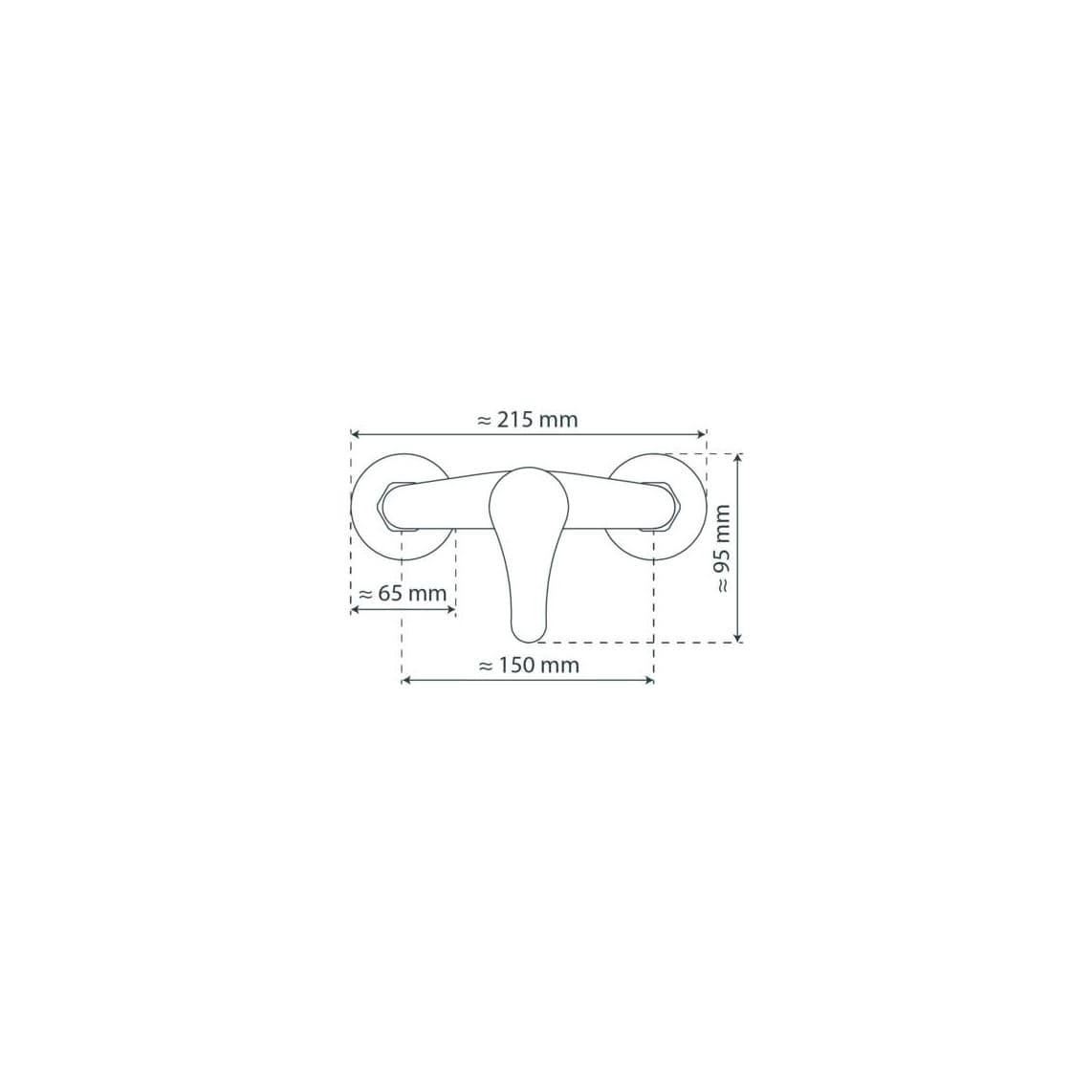 77040 ATHOS Mitigeur douche, chromé