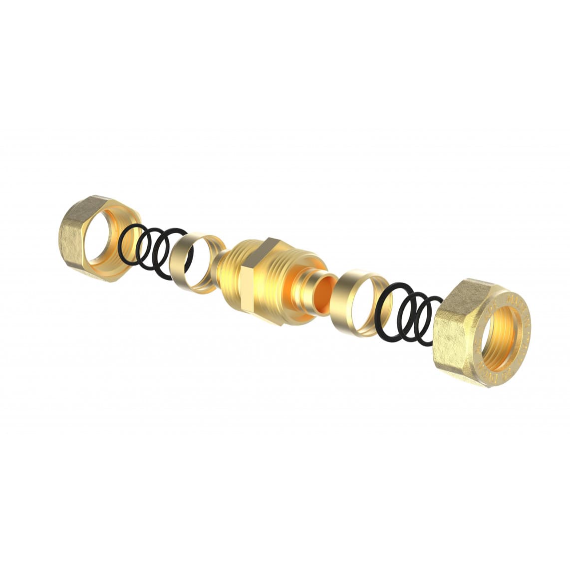 988904155 LT pièce de raccordement, vierge, 16 mm, raccord à serrer pour tube multicouche