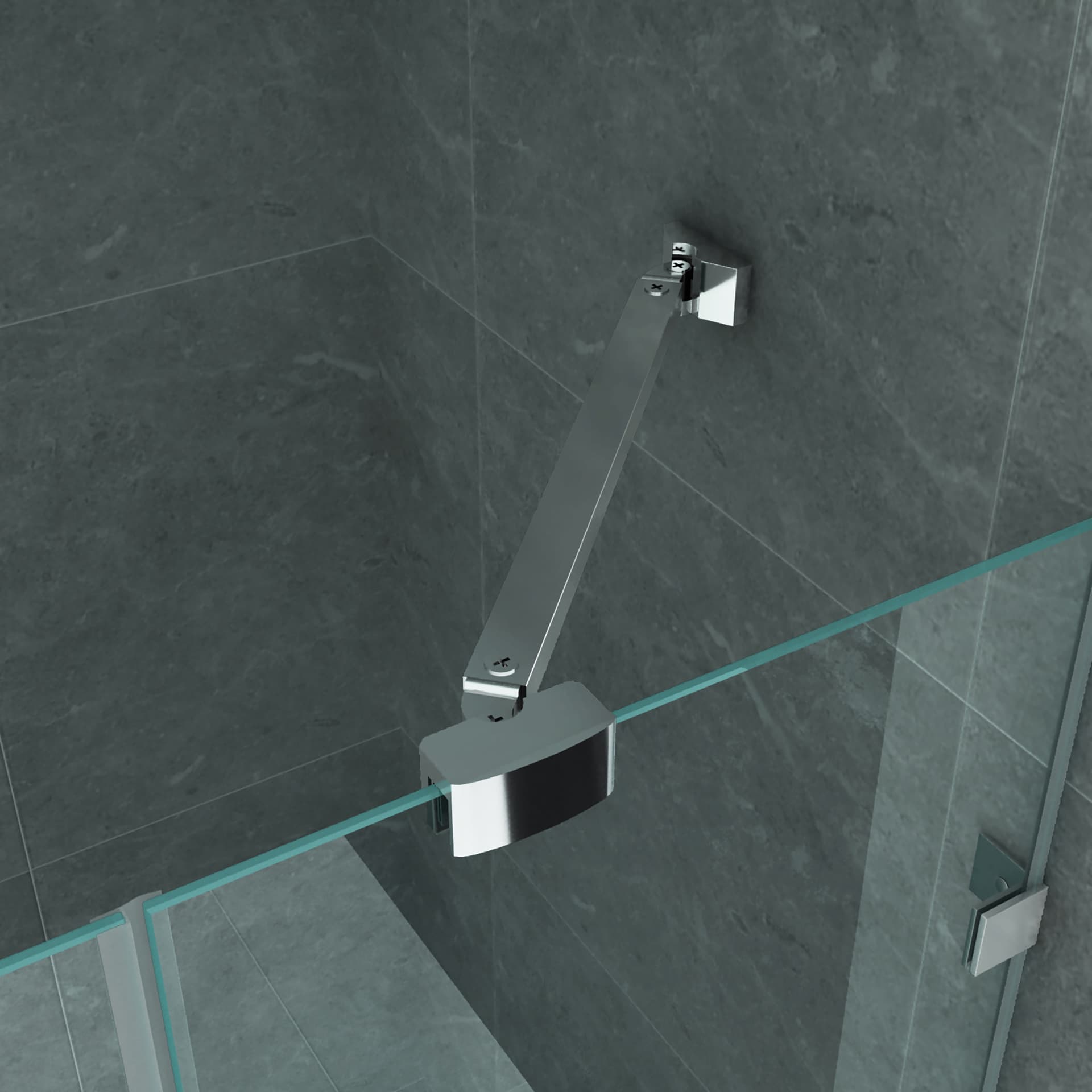 ALONI cabine de douche – porte pivotante et paroi latérale - 900X1200X1950MM - chrome-verre clair VG-CR503-90120