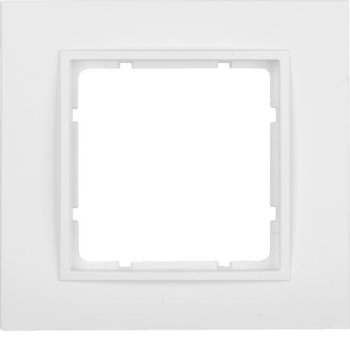 Plaque de recouvrement 1 poste Berker B.7 Blanc polaire, mat