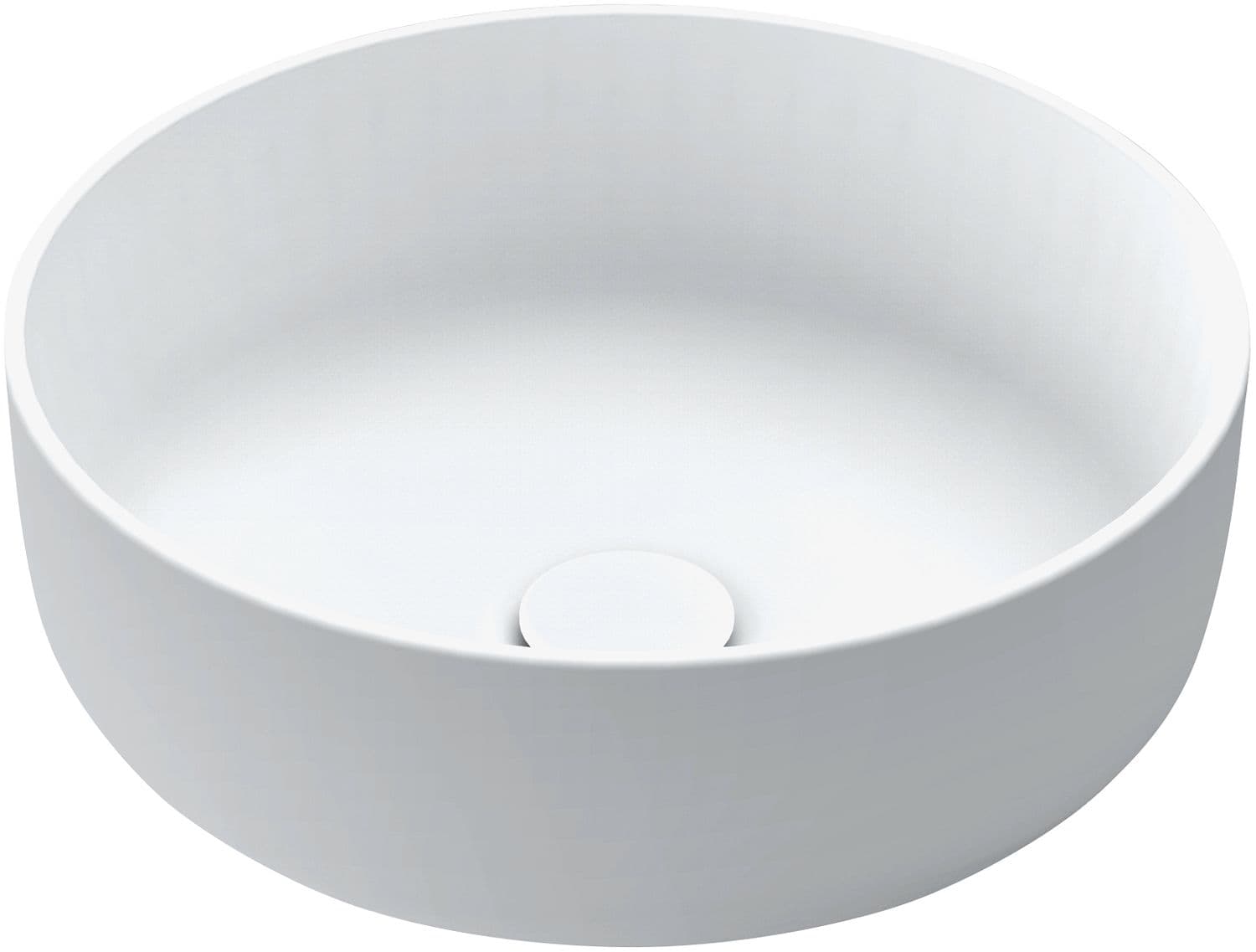 VASQUE A POSER NEO C RONDE SANS PLAGE ROBINET/TROP-PLEIN XONYX BLANC SATIN