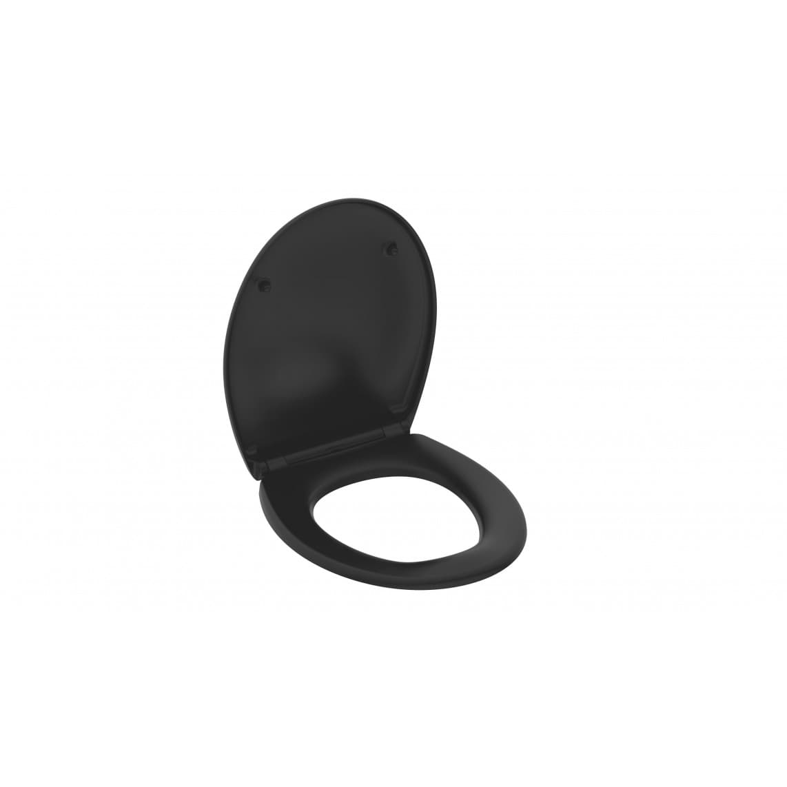 82410 abattant WC en Duroplast noir, avec frein de chute et déclipsable