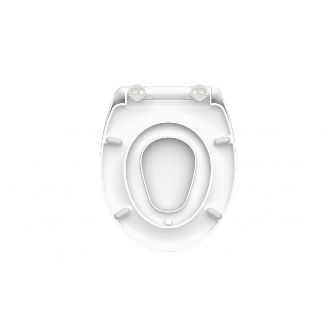 82940 abattant WC en Duroplast FAMILY WHITE, avec frein de chute et déclipsable