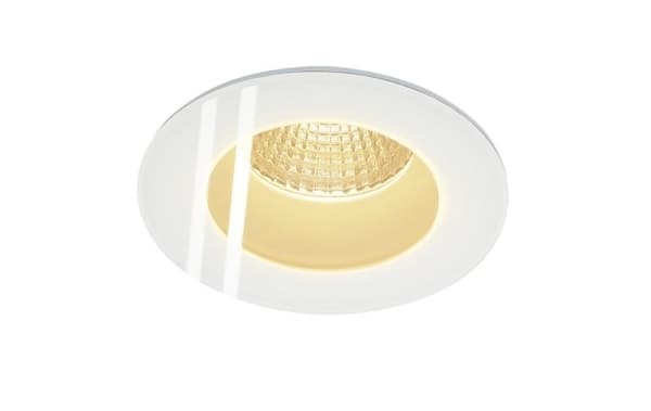 Patta - I plafonnier encastré, rond, Blanc mat, 9W 38°, 3000K, driver inclus