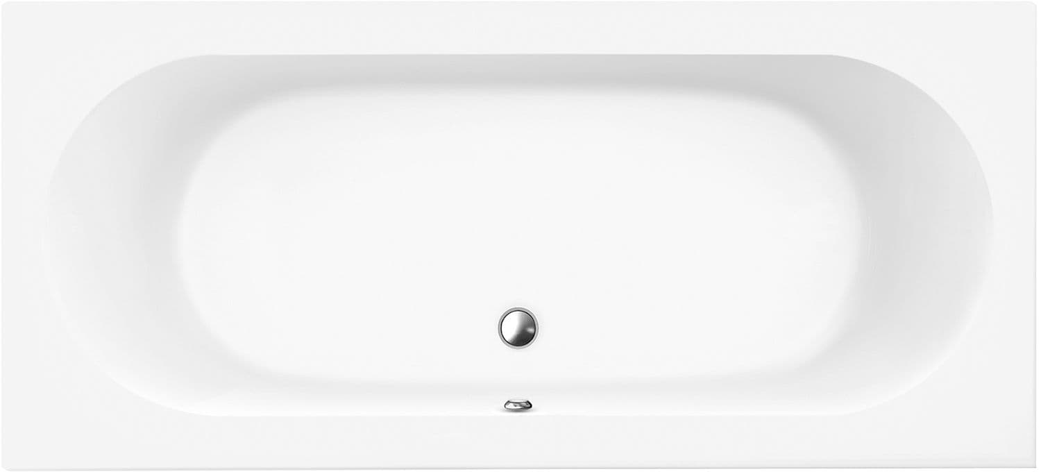 BAIN ACRYL CASSANDRA DUO V&B 180-80CM BLANC