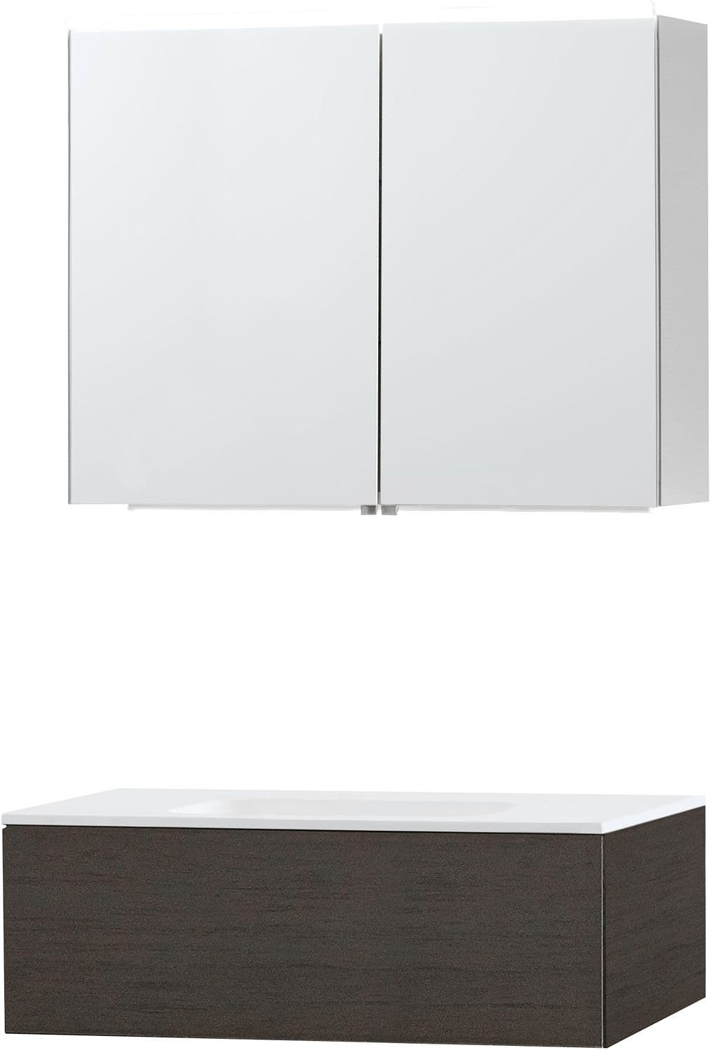 MEUBLE PURO SOLO WENGE 90 1 TIROIR SOLID MOLTO ARMOIRE TOILLETTE