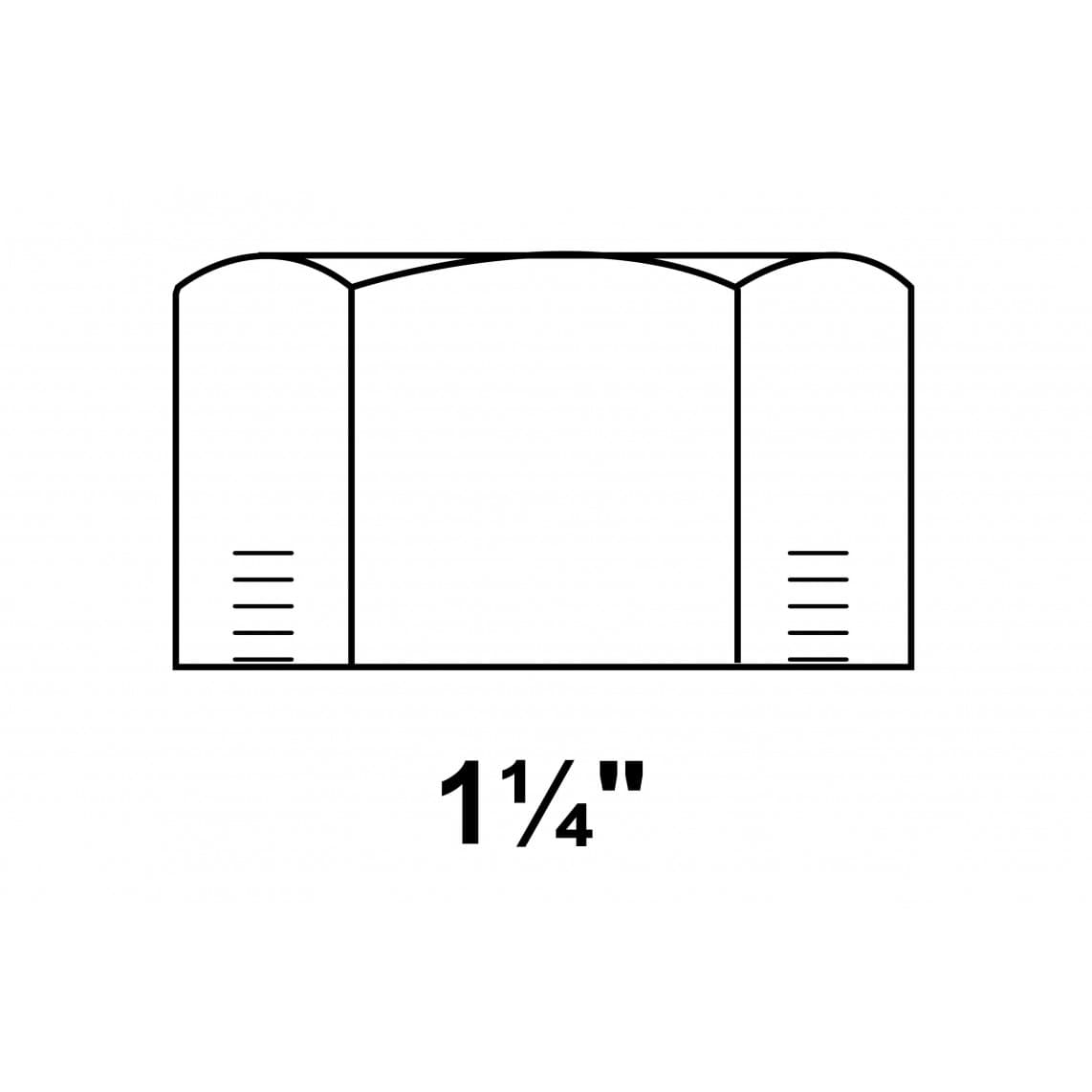 989814055 FM bouchon, galvanisé, 1 1/4" F, (300)