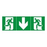 Pictogramme adhésif homme + flèche - gauche - droite