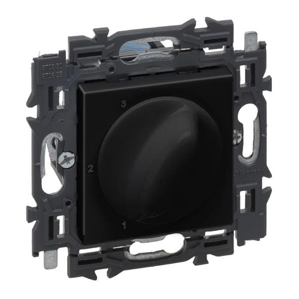 Valena commande ventilation 3 positions appareil complet Noir à griffes