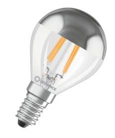 Led lamp classic p 31 spiegel classic P met kopspiegel s 4W 827 filament helder E14