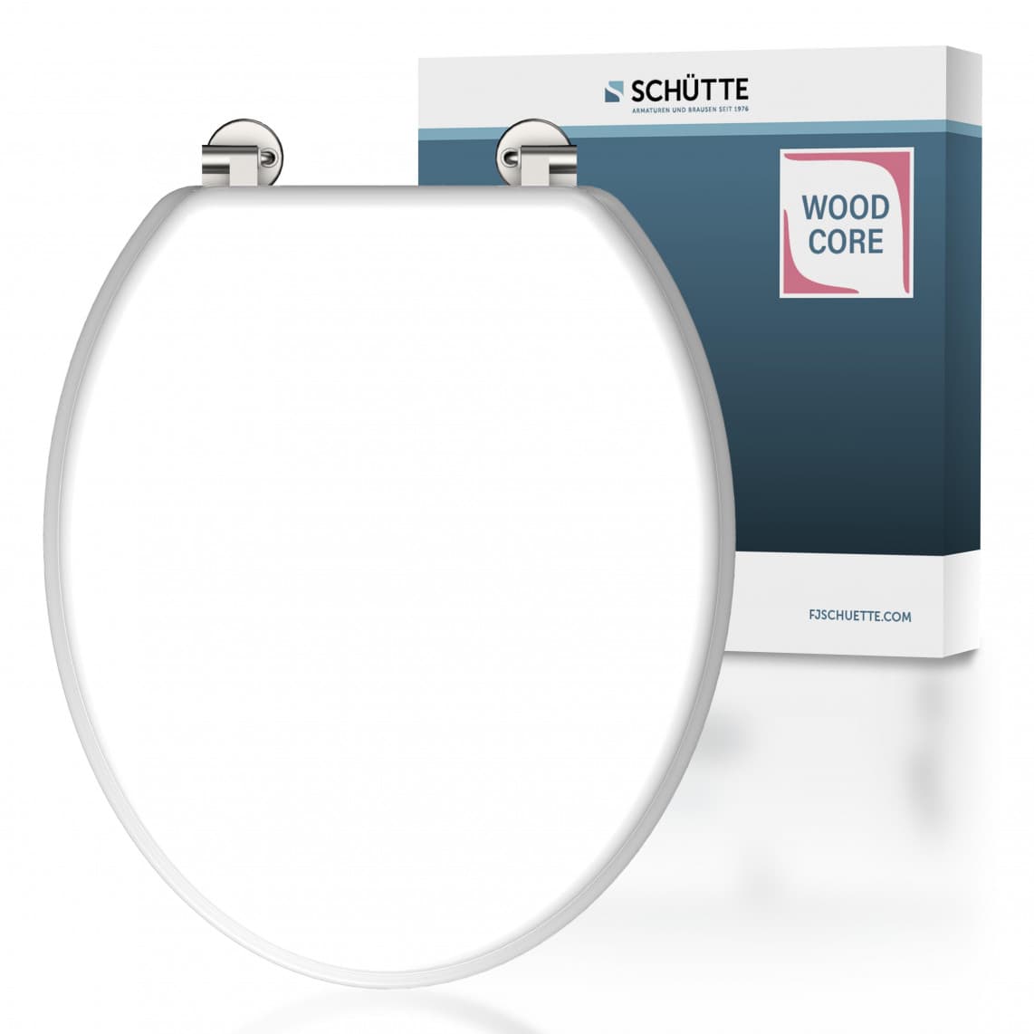 84000 abattant WC avec noyau en bois WHITE