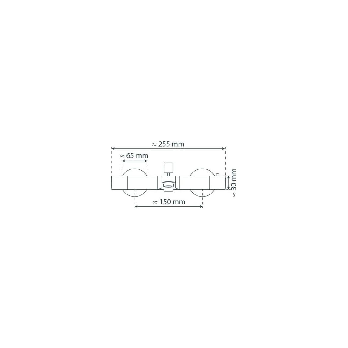 52450 VICO Mitigeur thermostatique bain/douche, chromé