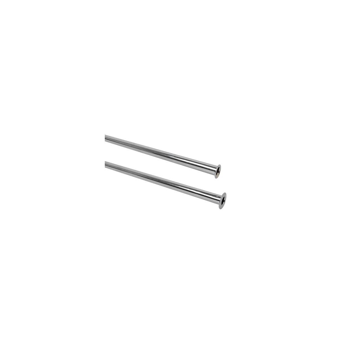 98627418 CU Tube de raccordement 1000 mm, chromé 10 mm, avec Bord rabattu