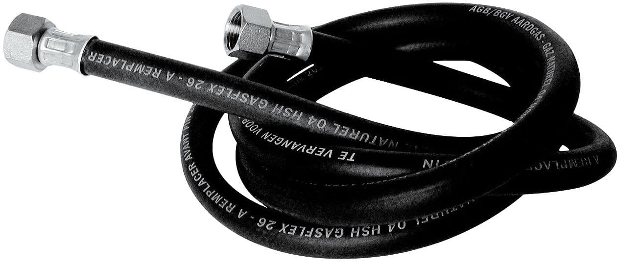 TUYAU GAZ COMPLET FF +ECROU 1/2"-100CM