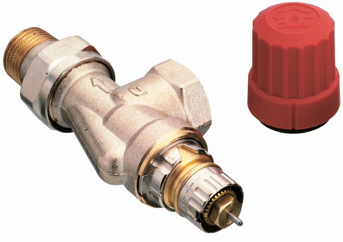 VANNE RADIATEUR THERMOSTATIQUE DANFOSS EQUERRE INVERSEE 1/2"MF